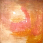 Z cyklu: Metr horyzontu, Meter of horizon, oil on canvas