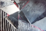 BEAta Pflanz  - Black & White, oil on canvas, 120 x 180 cm, 2012