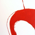 Red & White - oil on canvas, 130x130 cm, 2008 oil on canvas